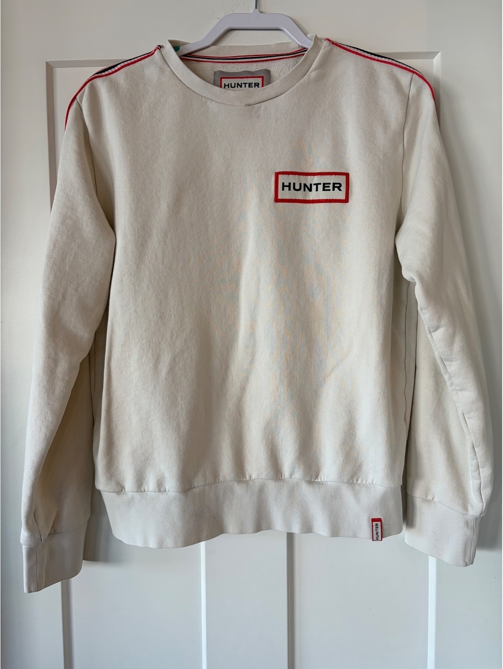 Hunter Original Crewneck Sweatshirt — Cream, Size M